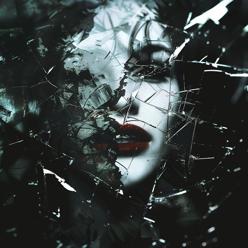 A face seen through shattered glass: every fragment shows a piece of it, and no fragment shows the whole.